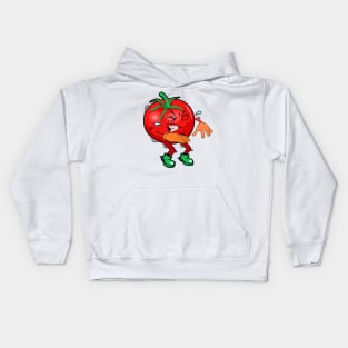 Squatting Tomato Kids Hoodie